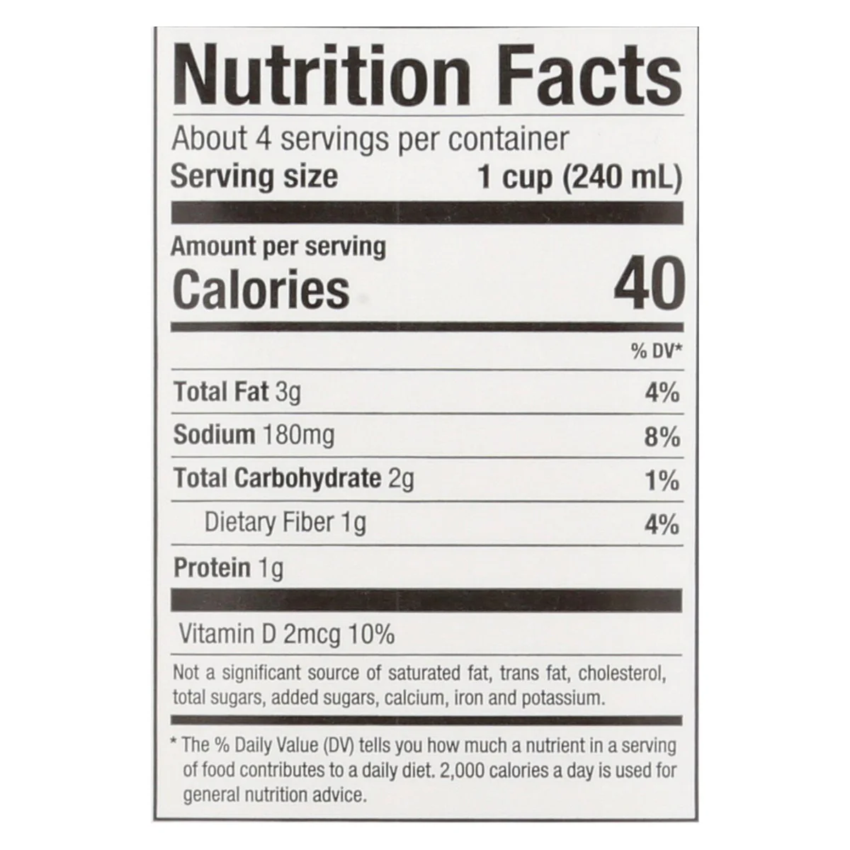 Pacific Natural Foods Almond Original - Unsweetened - Case Of 12 - 32 Fl Oz. - Image 2