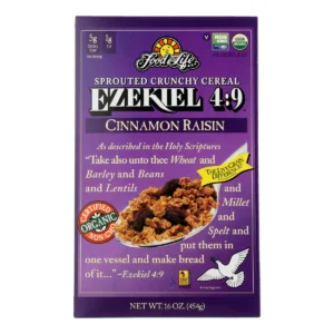 Food For Life Baking Co. Cereal - Organic - Ezekiel 4-9 - Sprouted Whole Grain - Cinnamon Raisin - 16 Oz - Case Of 6