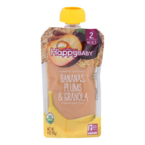 HAPPY BABY GRANOLA BANANA & PLUMS - Case of 16