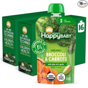 HAPPY BABY FOOD BABY BROC CRT ORG - Case of 16